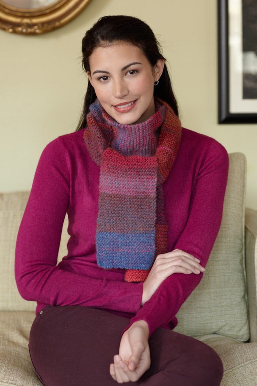Unbranded Girl's Multicolored Striped Infinity Scarf Kids Youth